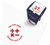 Personalised Maths School Teachers Reward Feedback Marking Stamper Stamp 25mm Primary Teaching Services (Red)