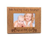 Personalised Me and My Baby Brother Engraved Photo Frame (8 x 10 Inch)