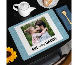 Personalised Me and my Daddy Photo Placemat