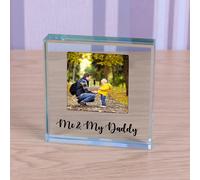 Personalised Me & My Daddy Photo Glass Token