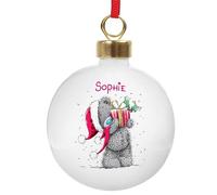 Personalised Me To You Christmas Bauble. Custom Christmas Tree Decoration