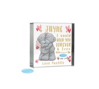 Personalised Me To You Hold You Forever Crystal Token Personalised Memento Company Clear One Size