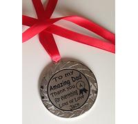 Personalised Medal For Dad/Daddy/Step Dad/Grandad Father's Day/Birthdays/Christmas