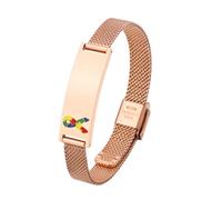 Personalised Medical Alert Bracelet - Custom Engraved 316L Stainless Steel | Medic ID Bracelet for Man, Emergency Awareness Jewellery for Allergy Diabetes Epilepsy Autism, Waterproof Hypoallergenic