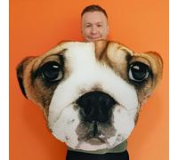 Personalised Mega Dog Mush Cush Cushion - Flat Ears