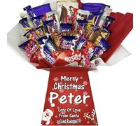 Personalised MEGA MIX Luxury Chocolate Bouquet Hamper - Personalised Sweet Gift for Him or Her - Great Choice for Birthdays, Christmas or Any Occasion