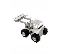 Personalised Memento Company Men's Personalised Digger Money Box in Silver Personalised Memento Company Silver