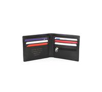 Personalised Memento Company Men's Personalised Free Text Black Leather Wallet Personalised Memento Company Black