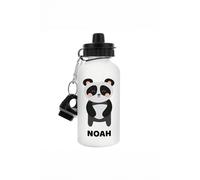 Personalised Memento Company Men's Personalised Panda Drinks Bottle in White Personalised Memento Company White