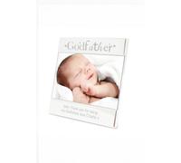 Personalised Memento Company Men's Personalised Silver Godfather 6x4 Photo Frame Personalised Memento Company Silver
