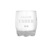 Personalised Memento Company Men's Personalised Usher Tumbler in Clear Personalised Memento Company Clear
