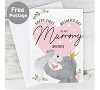 Personalised Memento Company Personalised 1st Mother's Day Mama Bear Card