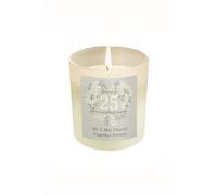 Personalised Memento Company Personalised 25th Silver Wedding Anniversary Candle Jar in White Personalised Memento Company White