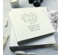 Personalised Message 25th Wedding Anniversary Photo Album