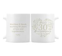 Personalised Memento Company Personalised 30th Pearl Wedding Anniversary Mug