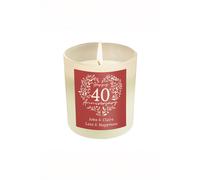 Personalised Memento Company Personalised 40th Ruby Wedding Anniversary Candle Jar in White Personalised Memento Company White
