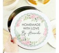 Personalised Memento Company Personalised Abstract Rose Cake Tin