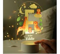Personalised Memento Company Personalised Animal Alphabet LED Colour Changing Night Light