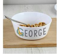 Personalised Memento Company Personalised Animal Alphabet Plastic Bowl