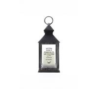 Personalised Memento Company Personalised Antique Scroll Rustic Black Lantern Personalised Memento Company Black