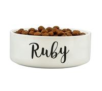 Personalised Memento Company Personalised Any Name 14cm Medium White Pet Bowl