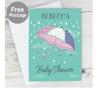 Personalised Memento Company Personalised Baby Shower Umbrella Card