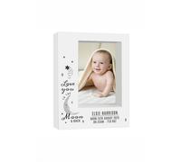Personalised Memento Company Personalised Baby To The Moon & Back 5x7 Box Photo Frame in White Personalised Memento Company White