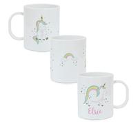 Personalised Memento Company Personalised Baby Unicorn Plastic Mug
