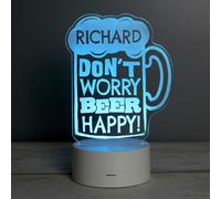 Personalised Memento Company Personalised "Beer Happy" LED Colour Changing Light