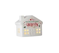 Personalised Memento Company Personalised Believe in Christmas LED House in White Personalised Memento Company White