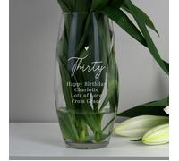 Personalised Memento Company Personalised Big Age Bullet Vase