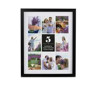 Personalised Memento Company Personalised Big Number Multi Photo Upload Black Poster Frame
