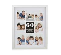 Personalised Memento Company Personalised Big Number Multi Photo Upload White Poster Frame