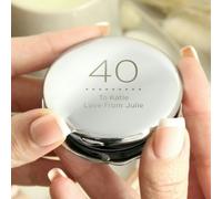 Personalised Memento Company Personalised Birthday Big Age Round Compact Mirror