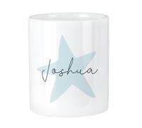 Personalised Memento Company Personalised Blue Star Ceramic Storage Pot