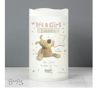Personalised Memento Company Personalised Boofle It's a Girl Nightlight LED Candle