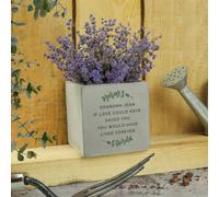 Personalised Memento Company Personalised Botanical Concrete Plant Pot