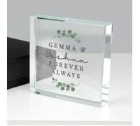 Personalised Memento Company Personalised Botanical Crystal Token