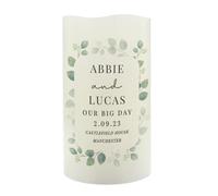 Personalised Memento Company Personalised Botanical LED Candle