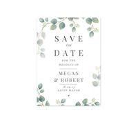 Personalised Memento Company Personalised Botanical Wedding Save the Dates Pack of 36