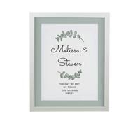 Personalised Memento Company Personalised Botanical White Poster Frame