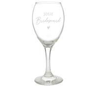 Personalised Memento Company Personalised Bridesmaid Wine Glass