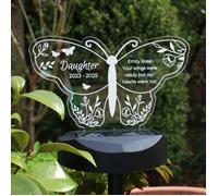 Personalised Memento Company Personalised Butterfly Memorial Solar Light