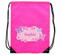 Personalised Memento Company Personalised Butterfly Swim & Kit Bag