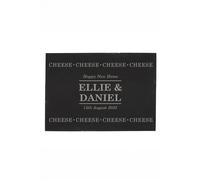 Personalised Memento Company Personalised Cheese Cheese Cheese Slate Cheese Board in Black Personalised Memento Company Black