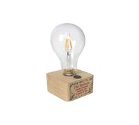 Personalised Memento Company Personalised Christmas Foliage Light Bulb in Light Brown Personalised Memento Company Light Brown