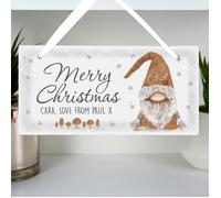 Personalised Memento Company Personalised Christmas Gonk Wooden Sign