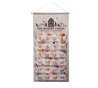 Personalised Memento Company Personalised Christmas Home Advent Calendar in Grey Personalised Memento Company Grey
