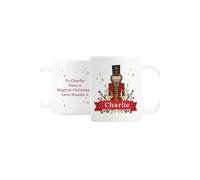 Personalised Memento Company Personalised Christmas Nutcracker Mug in White Personalised Memento Company White