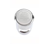 Personalised Memento Company Personalised Classic Bottle Stopper in Silver Personalised Memento Company Silver